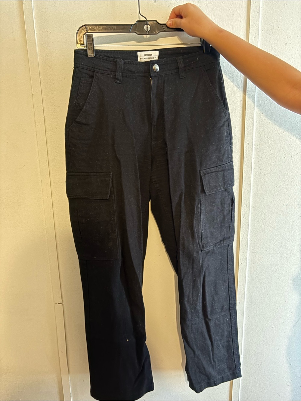 Cotton On Black Cargo Pants - Relaxed Utility Style